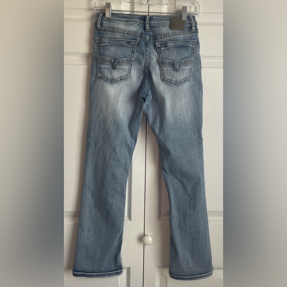 BKE Girl’s Conner Bootcut Adjustable Waist Blue Jeans Light Wash Size 16R